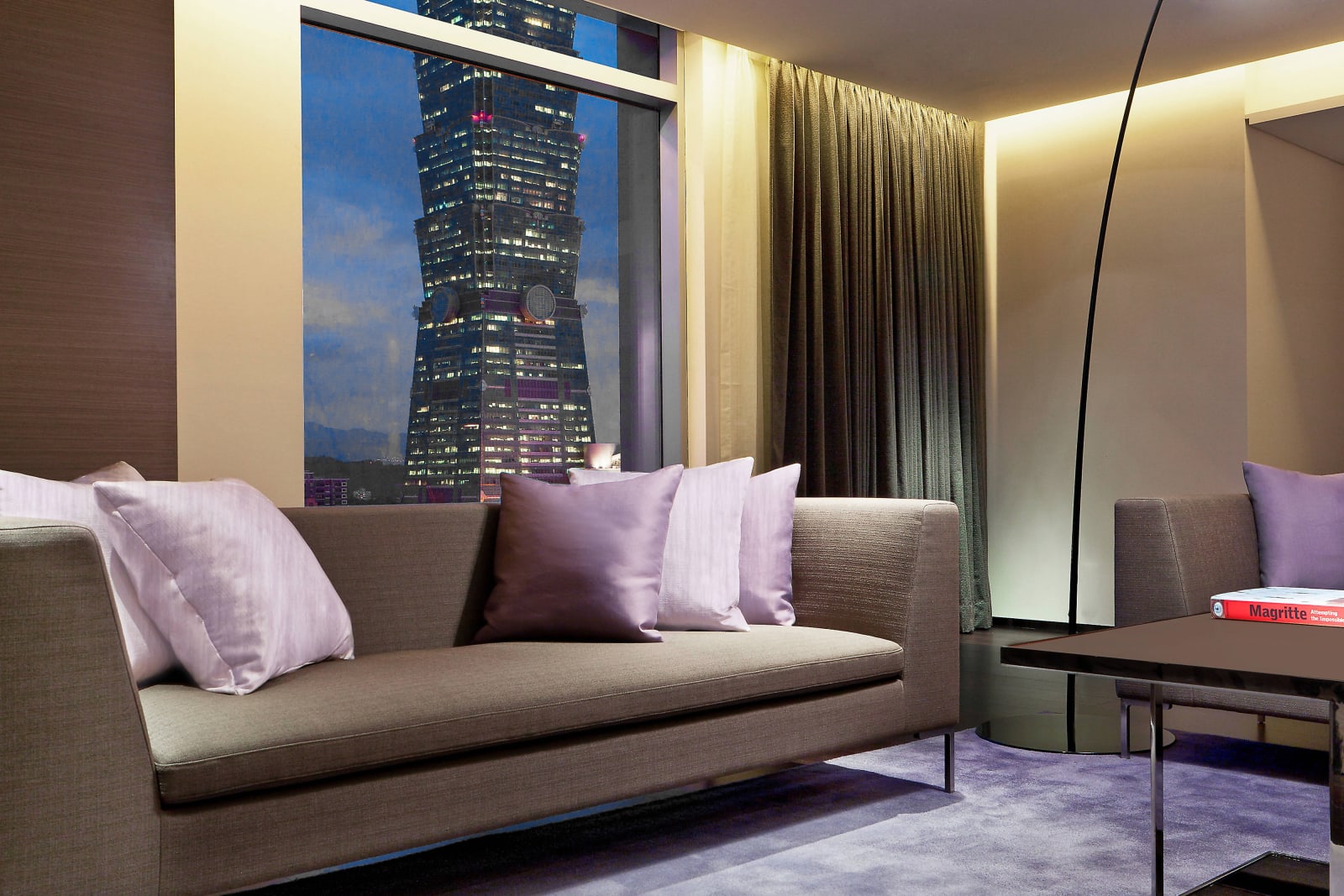 The Taipei 101 view from the Presidential Suite