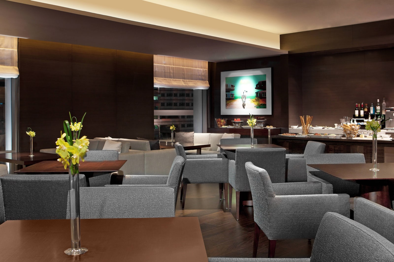 The executive lounge on floor 12
