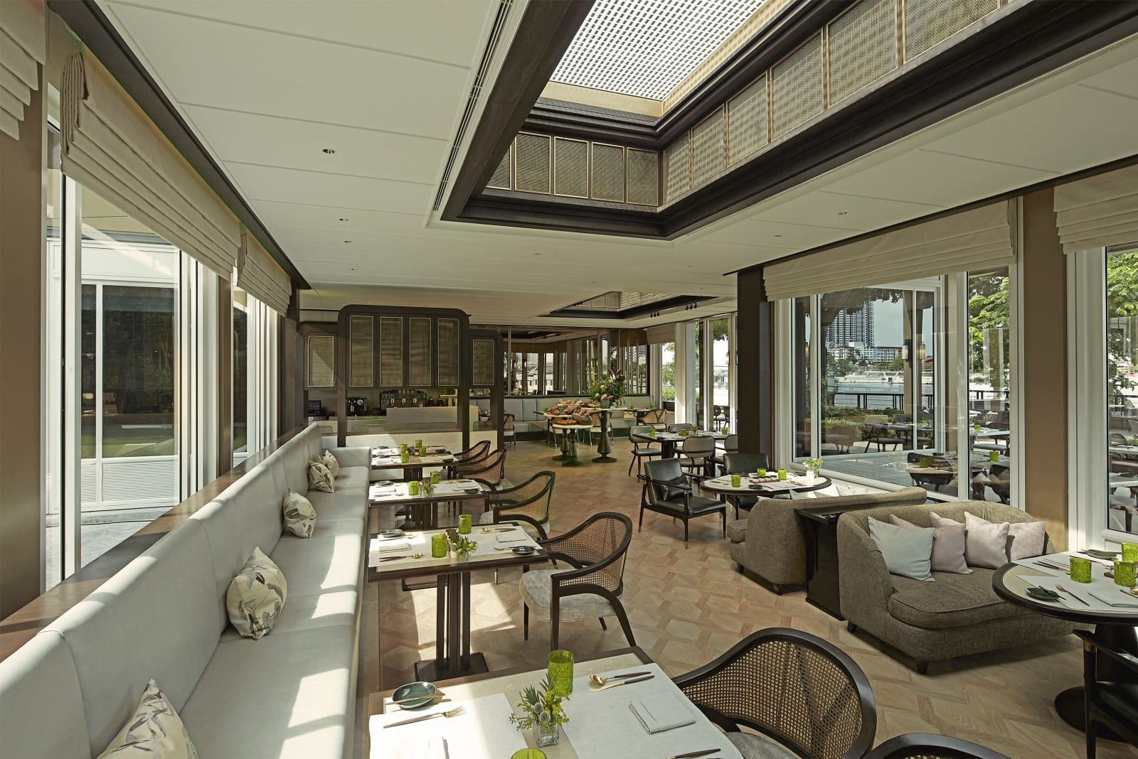 The conservatory dining room at Phra Nakhon, Capella Bangkok
