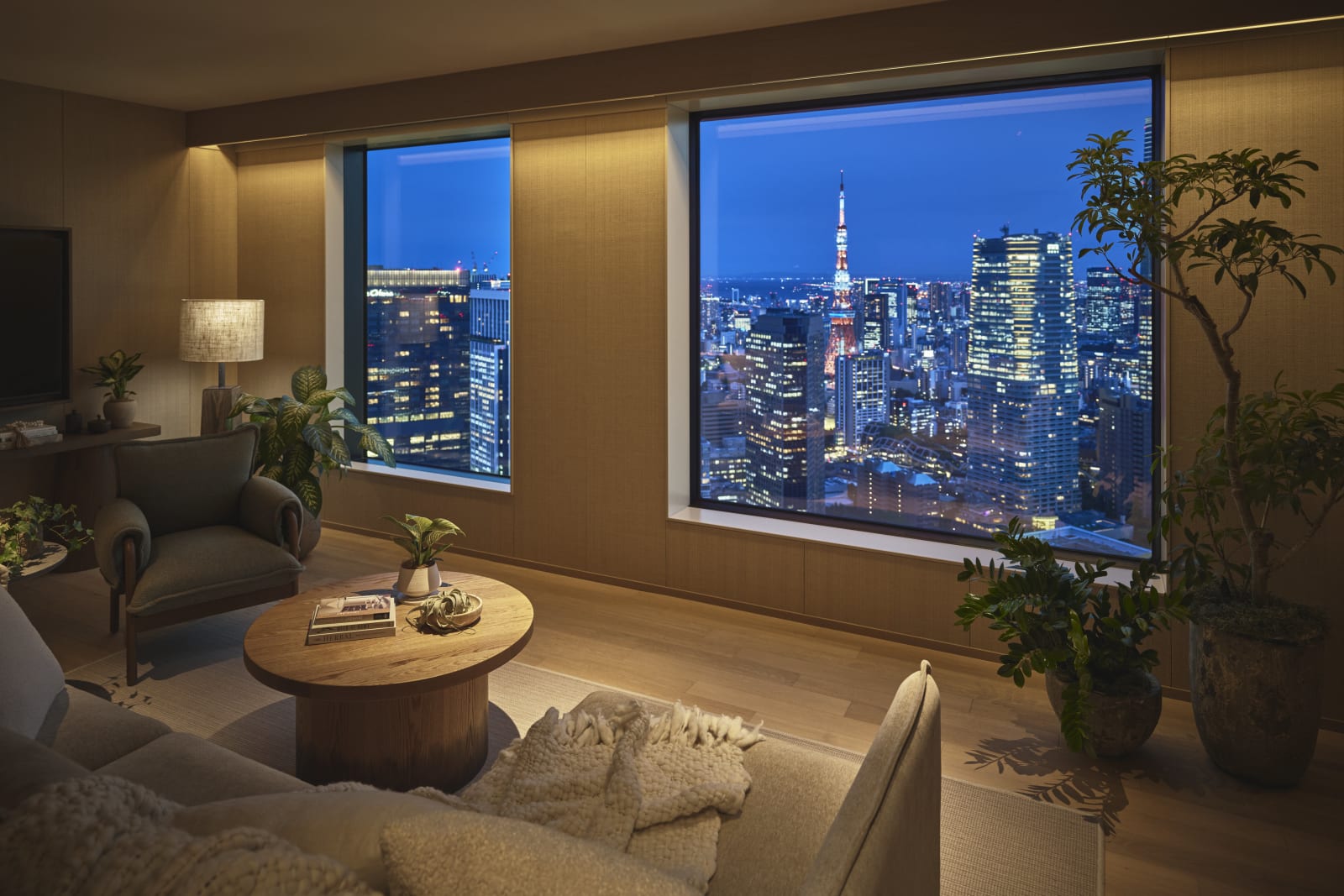The living room of Hinata House
