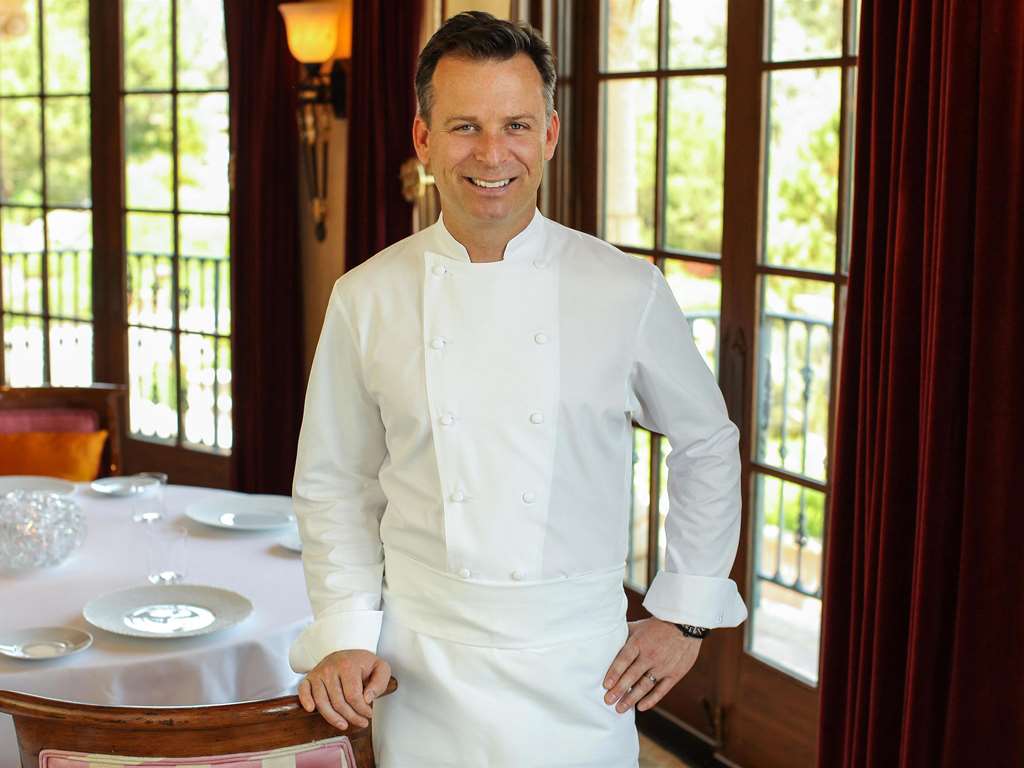 Portrait of the chef in the restaurant