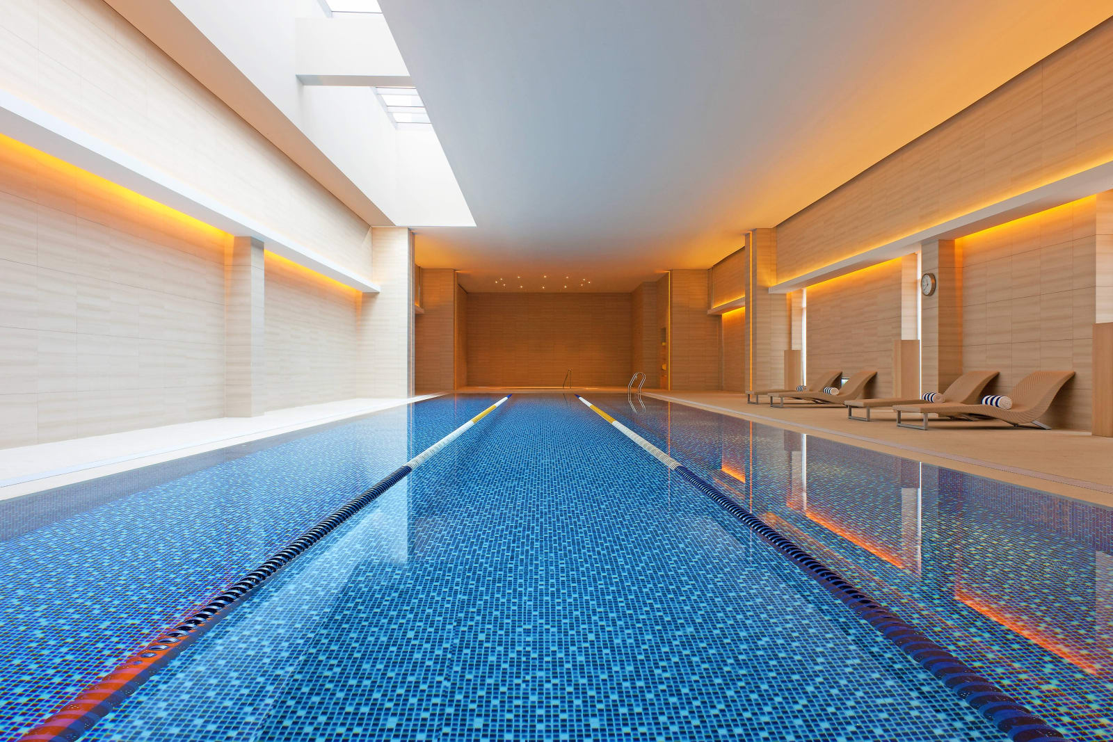 The indoor heated pool on floor 3