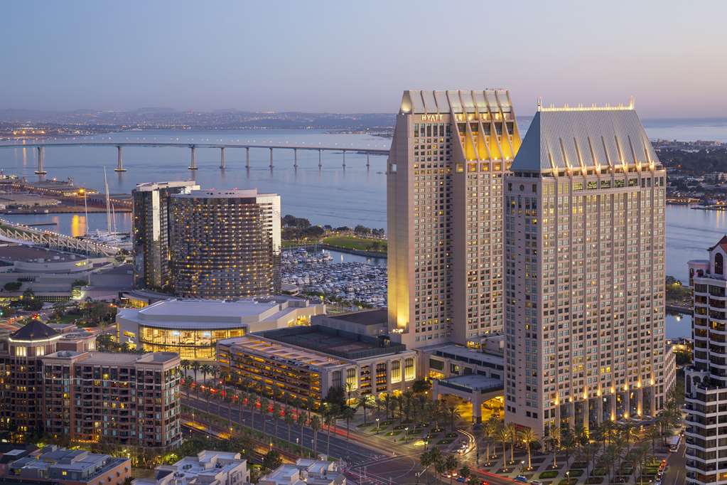 The two towers seen from the bay