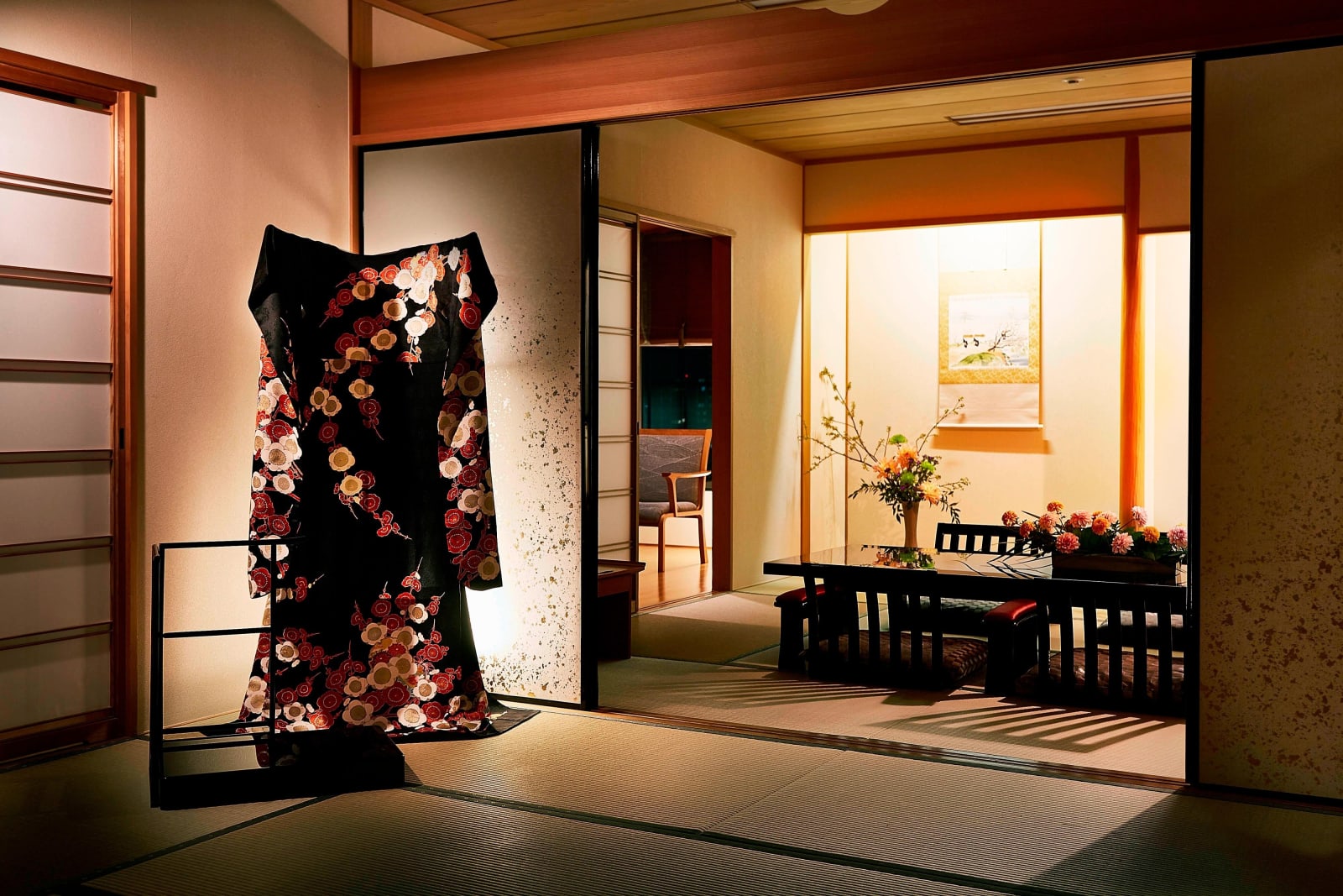 Japanese Suite with a cedar bathroom and a tokonoma alcove